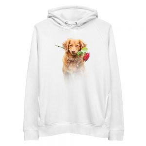 Džemperis šuniukas su rože